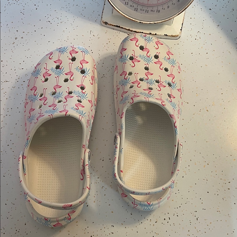 Flaming Print Clogs